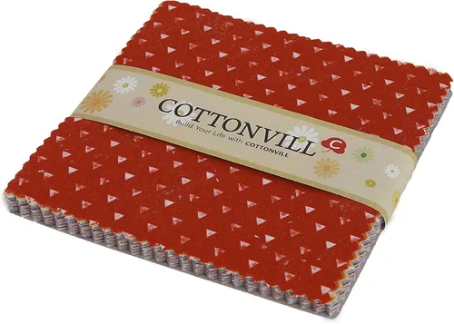 Vista 9 de COTTONVILL EMANON - Tela de algodón con estampado de triángulos de 20 unidades (cuarto, punto A rayas)