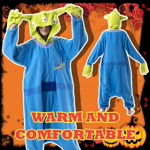 Vista 7 de Beauty Shine - Mameluco unisex para adultos, disfraz de personaje de caricaturas para cosplay, Halloween, Navidad, ropa para dormir o estar en casa