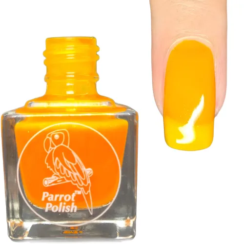 Vista 2 de Parrot Polish Baboon - Esmalte de uñas neón azul, laca de color sólido brillante