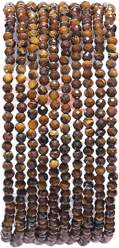 Vista 67 de BEADIA Cuentas de piedra natural africana de turquesa faceted rondelle 3x4mm semipreciosas sueltas para hacer joyas 38cm