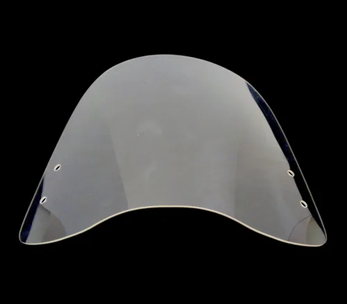 Vista 4 de Parabrisas para moto de 3mm de plástico transparente acrílico. Viene con hardware de montaje