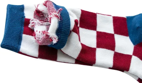 Vista 5 de Calcetines tobilleros de algodón a cuadros para niñas y niños pequeños unisex