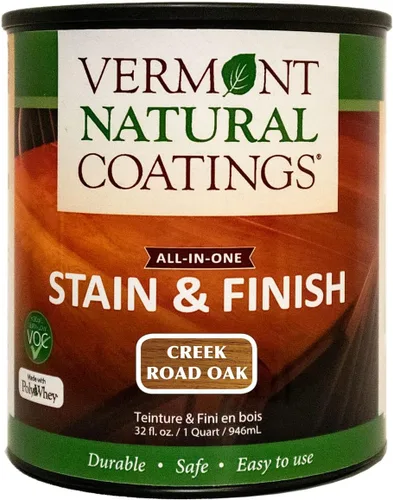 Vista 26 de Vermont Natural Coatings PolyWhey Stain & Finish - Champlain Blue - Cuarto de galón