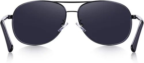 Vista 8 de MERRYS - Gafas de sol piloto estilo clásico polarizadas - UV 400 con funda 60MM 8285