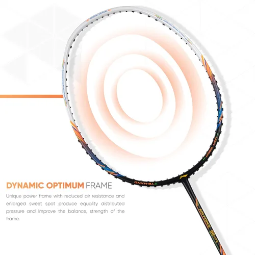Vista 4 de Li-Ning Air Force 77 G2 - Raqueta de bádminton de fibra de carbono con cubierta completa