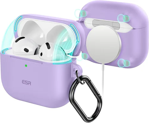 Vista 9 de ESR Funda para AirPods 4 (HaloLock), Compatible con Funda de AirPods de 4ª Generación (2024) (USB-C), Compatible con MagSafe, Cubierta de Protección