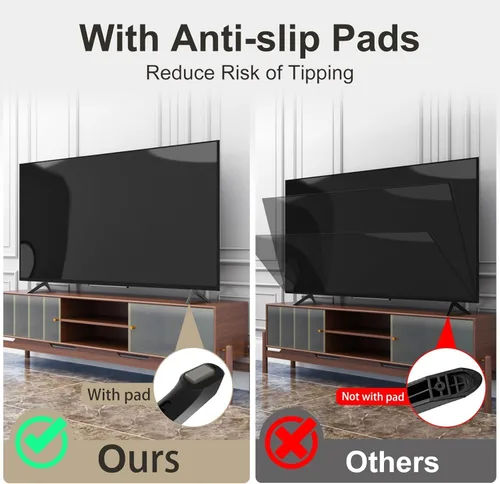 Vista 6 de Base de soporte para TV Samsung Solo para patas de TV UN50TU7000FXZA UN55TU7000FXZA UN58TU7000FXZA UN50TU7000 UN55TU7000 No son patas universales