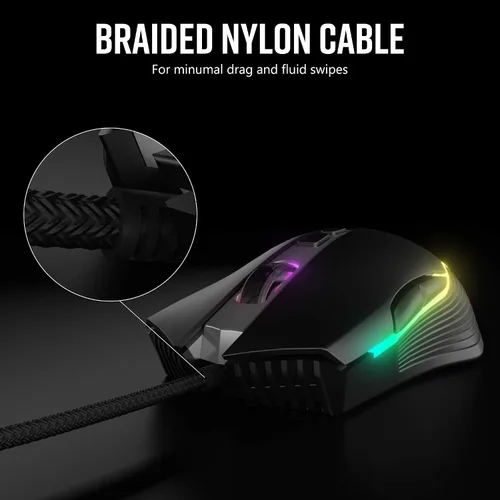 Vista 5 de Premier Accessory Group - Ratón con cable RGB Altec Lansing (ergonómico, 1200 a 7200 ppp)