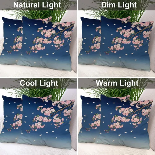 Vista 366 de Batmerry Autumn Pumpkin Templeton Throw Pillow Covers, Green Leaves Paths Forests Decorative Pillow Covers Digital Printing Blended for Couch Sofa
