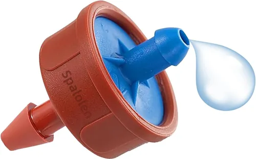 Vista 9 de Goteros/emisores de riego por goteo de compensación de presión de 0.25 GPH, goteros de riego por goteo de flujo constante autolimpiante, cabezales