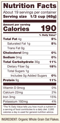 Vista 2 de Bob's Red Mill Avena de Proteína Orgánica Sin Gluten, 32oz (Paquete de 1) - 9g/Porción, Sin OMG, Grano Entero, Proteína a Base de Plantas, Vegano