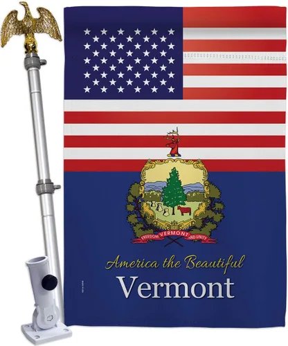 Vista 9 de US Vermont Garden House - Juego de banderas de Estados Unidos, Estados Unidos, Territorios Americanos, República, país, área particular, pequeña