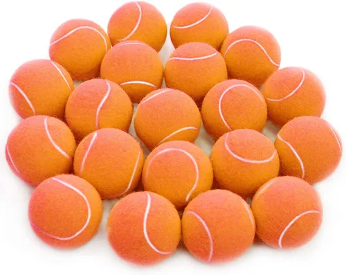 Vista 9 de URBEST Pelota de tenis avanzada, paquete de 20 unidades, pelotas de tenis de entrenamiento para jugadores novatos, pelotas de juego para perros