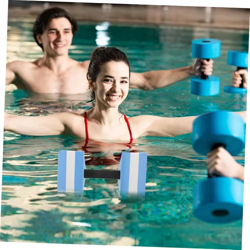 Vista 2 de BESPORTBLE Entrenador de natación para niños pequeños, flotador de espalda, entrenador de natación para niños, barra de agua para ejercicio acuático