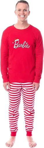 Vista 3 de INTIMO Barbie Family Christmas Logo Santa - Pijama unisex de 2 piezas