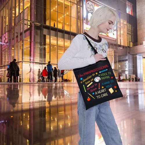 Vista 7 de Paraprofessional - Bolsa de maquillaje para asistente de enseñanza, bolsa con cremallera, regalos inspiradores, Bolsa