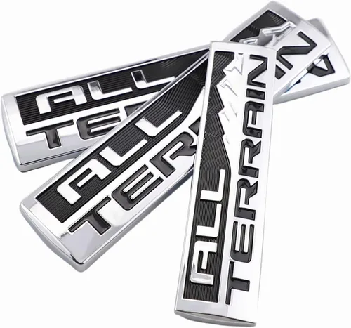 Vista 3 de Juego de 3 piezas de emblema de placa de identificación para puerta trasera de puerta trasera todo terreno (negro rojo)