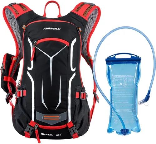 Vista 15 de Mochila de ciclismo al aire libre, 18L, color negro
