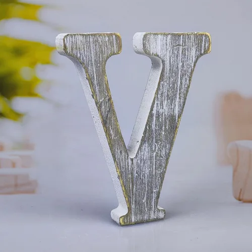 Vista 21 de Letras de madera rústica sin terminar de 6 pulgadas para decoración de pared, letras decorativas de pie en rodajas, decoración de tablero