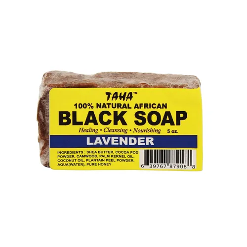 Vista 10 de Taha Barra de jabón negra africana, orgánica y 100% natural, calmante e hidratante, limpieza saludable, ideal para manchas, acné, cuero cabelludo