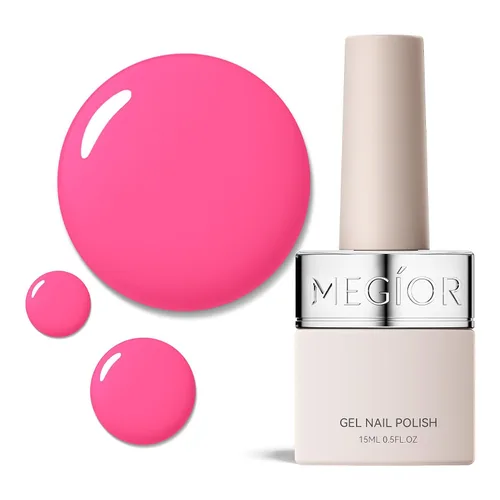 Vista 81 de MEGIOR Esmalte de uñas de gel libre de TPO, 0.5 onzas líquidas, base de gel transparente para remojar la lámpara de uñas LED, capa base de larga