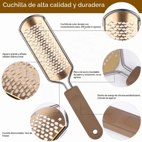 Vista 2 de Paquete de 2 limas de pies para eliminar callos para piel muerta