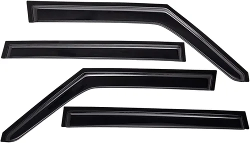 Vista 3 de Lightronic - Visera de ventana de ventilación automática extra duradera para montaje exterior, compatible con Kia Soul 2010-2013, protección UV