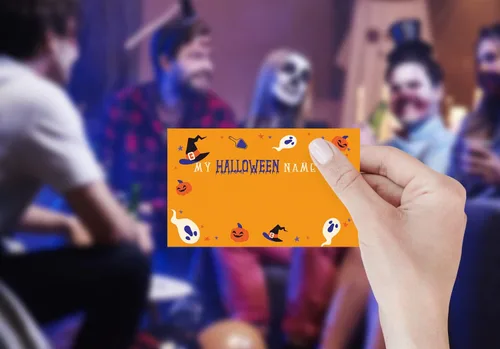 Vista 3 de Letrero de juegos de Halloween: ¿cuál es tu juego de nombre de Halloween, juegos y actividades de Halloween para la familia, juegos de fiesta