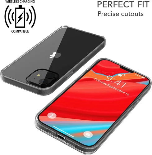 Vista 6 de Funda de cristal líquido diseñada para iPhone 13 Mini, a prueba de golpes, protección contra caídas, delgada, híbrida, resistente a los arañazos