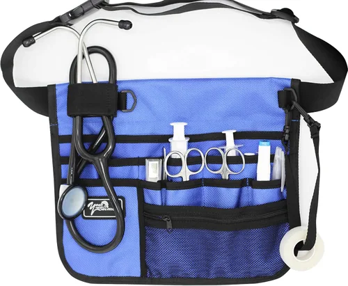 Vista 10 de Cinturón organizador médico, riñonera para enfermera, riñonera para enfermeras para el trabajo, kit práctico para la cintura para enfermeras
