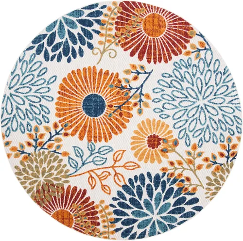 Vista 21 de SAFAVIEH Alfombra lavable de colección Cabana para exteriores, 2 x 4 pies, gris y azul, no desprende pelusa y fácil de limpiar, entrada puerta