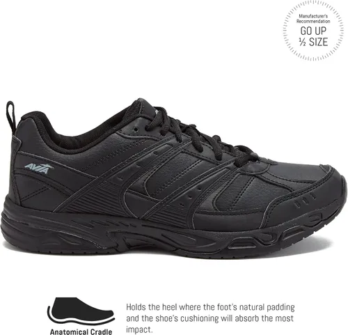 Vista 2 de Avia Avi-Union II - Zapatos antideslizantes para hombre, cómodos con cordones, para restaurante, trabajo y seguridad, medianos o extra anchos