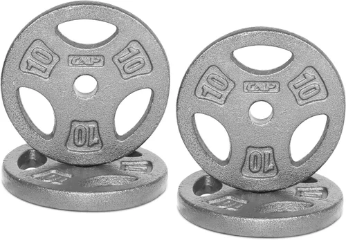 Vista 16 de CAP Barbell Placas de peso de agarre estándar de 1 pulgada
