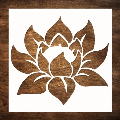 Vista 9 de DLY LIFESTYLE Plantilla Boho – Flores pequeñas – 7 x 7 pulgadas – Arte y manualidades – Lienzo, papel, tela, paredes, muebles