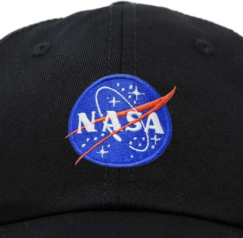 Vista 2 de DALIX Gorra de béisbol de la NASA Meatball Insignia Worm Logo para niños y niñas