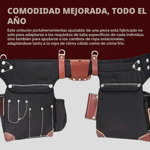 Vista 5 de Occidental Leather Juego de cinturón de herramientas ajustable para ajustar, 23 bolsillos y portaherramientas, fabricado en Estados Unidos