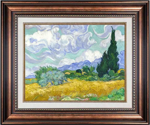 Vista 78 de ELITEAART- La noche estrellada por Vincent Van Gogh, pintura al óleo, reproducción de pintura al óleo, impresión en lienzo giclée, tamaño marcado