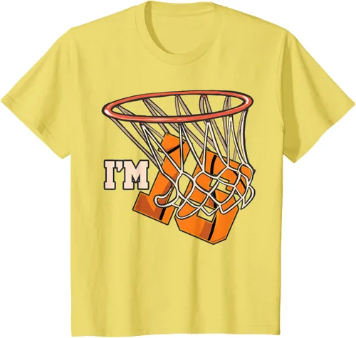 Vista 51 de Camiseta número 15 con temática de baloncesto para fiesta de cumpleaños, Negro, S