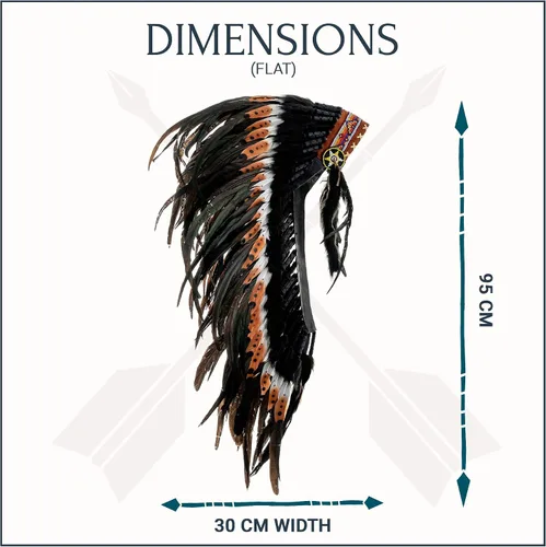Vista 5 de Novum Crafts Feather Headdress Native American Indian Inspired Choose