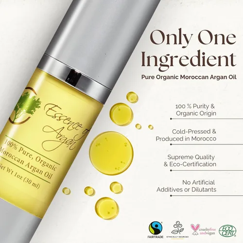 Vista 2 de Essence Of Argan Aceite de argán marroquí (1.0 fl oz)