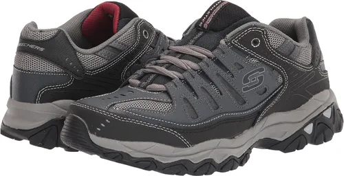 Vista 8 de Skechers Afterburn - Tenis con cordones y espuma viscoelástica para hombre