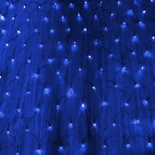 Vista 5 de Dazzle Bright - Red de luces de Navidad de 12 x 3.6 metros, 360 luces LED, 8 modos, luces de malla conectables con cable verde impermeable, luces