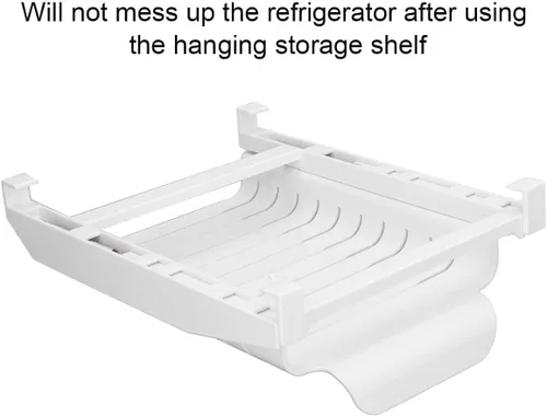 Vista 3 de Organizador para nevera, congelador, refrigerador, colgador de bolsa de refrigerador, bolsa colgante con cremallera, cajón de refrigerador, estante