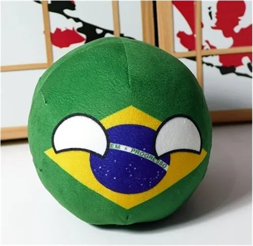 Vista 52 de Polandball Countryballs Muñeco de peluche Ucrania España Hungría Portugal Rumanía Grecia Austria México Polonia Ball (15,3.8 pulgadas)