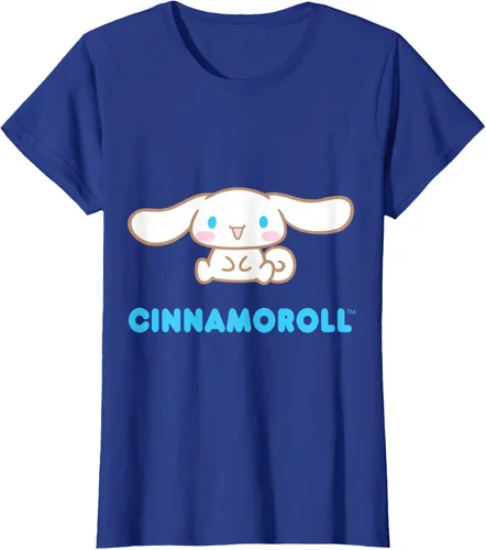 Vista 61 de Cinnamoroll Character Front and Back T-Shirt S Negro