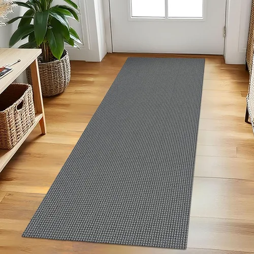 Vista 118 de EARTHALL Alfombra tejida de 2 x 3 pies, lavable para entrada, alfombra trenzada antideslizante, alfombra para puerta interior y exterior, alfombra