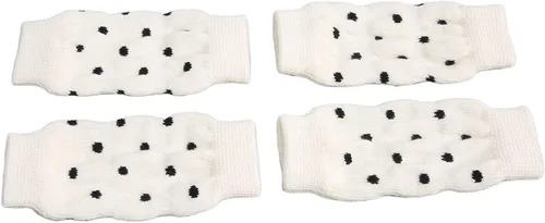 Vista 5 de Dog Elbow Protector, 4PCS Pet Leg Sleeves Knitted Leg Support Wraps with Polka Dot Design for Small Medium Dogs (S)
