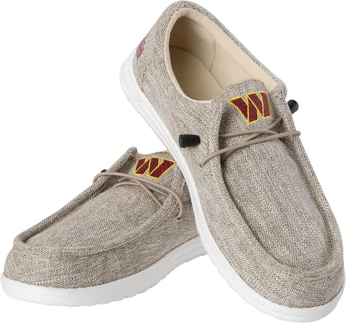 Vista 109 de FOCO Men's NFL Team Logo Lightweight Loafers Lace Up Cotton Knit Shoes