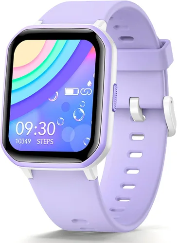 Vista 8 de Reloj inteligente para niños y niñas, rastreador de actividad física para niños, esfera de bricolaje de 1.5 pulgadas, 19 modos deportivos, monitor