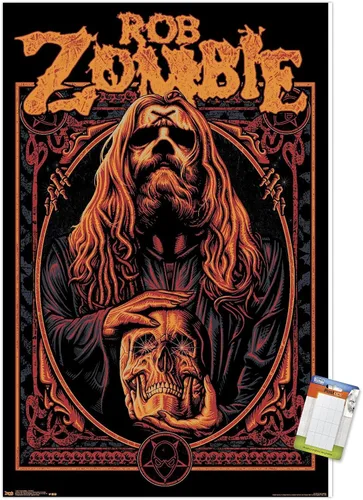 Vista 12 de Trends International Rob Zombie - Warlock Wall Poster, 14.725" x 22.375", Barnwood Framed Version